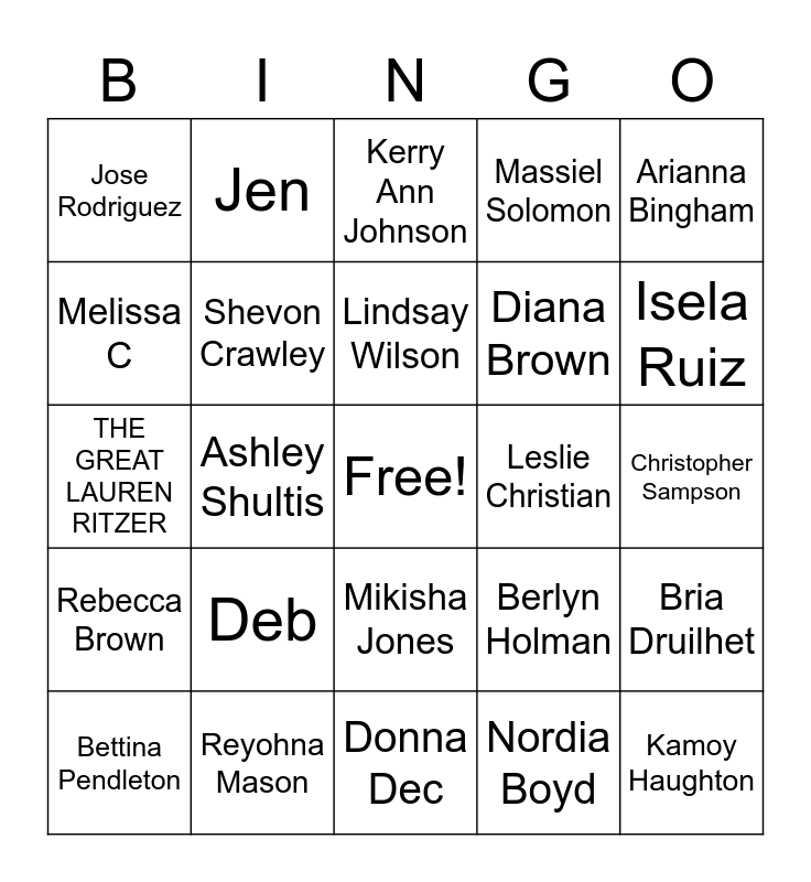 VT UI BINGO Card