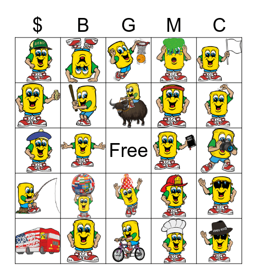 BGMC Bingo Card