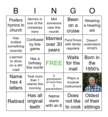 SBC FRIENDSHIP LUNCH BINGO Card