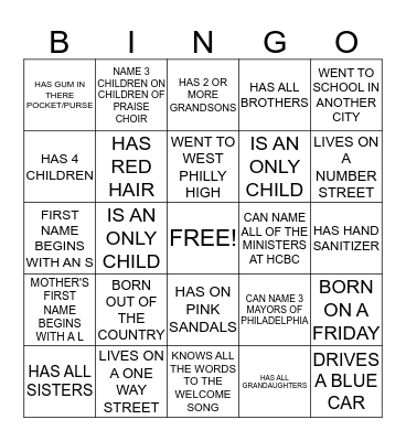 FISH FRY BINGO!!  Bingo Card