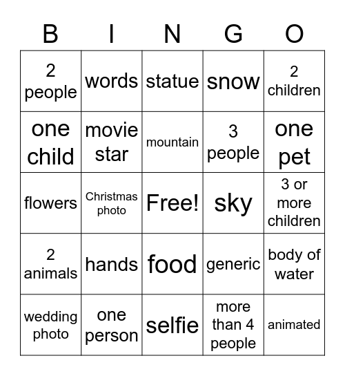 Phone wallpaper Bingo Card