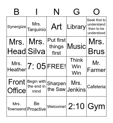 Welcome to Hollywoodland! Bingo Card
