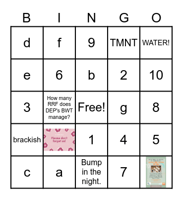 Test Bingo Card