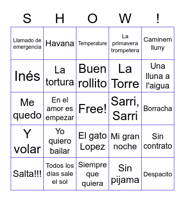 QUINTO CVG Bingo Card