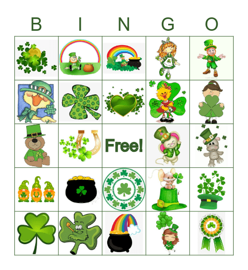 St. Patty's Day Bingo Card