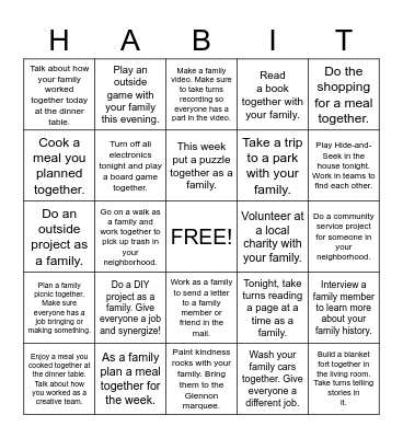 #6 Synergize Bingo Card