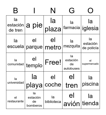 Capítulo 5 Bingo Card