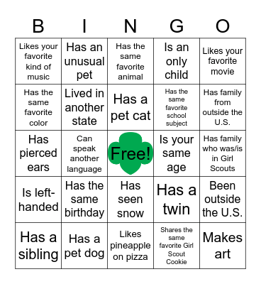 Ice Breaker Bingo! Bingo Card