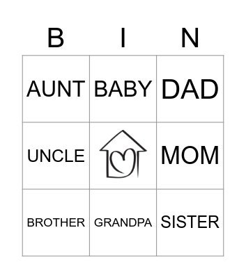 Family Bingo Card