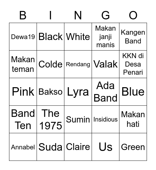 Lyra punya Bingo Card