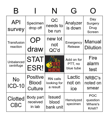 LAB WEEK 2022 Bingo Card