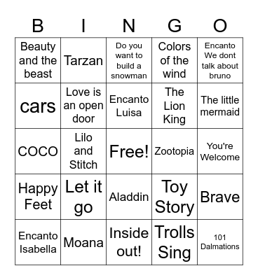 Ms Dwyer's Radio Bingo Card