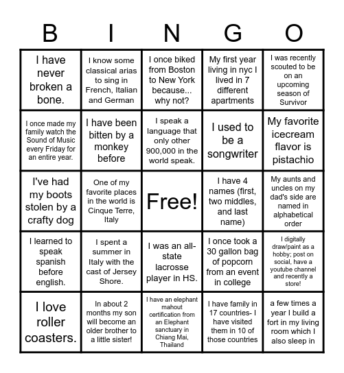 DoSomething Bingo Card