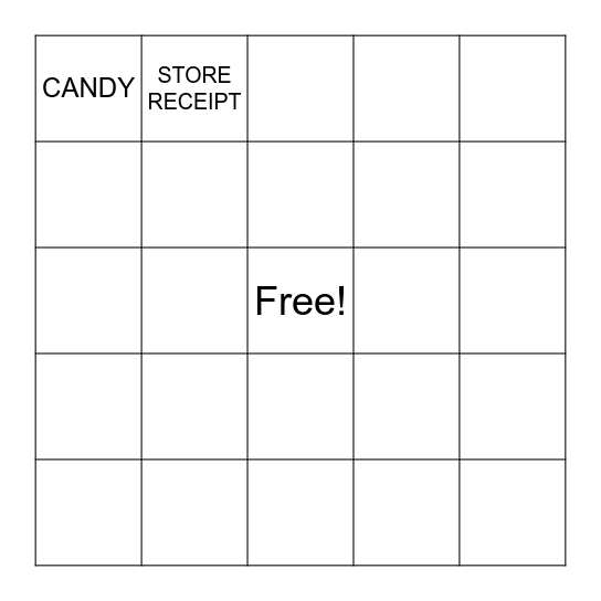 WHAT'S IN YOUR PURSE Bingo Card