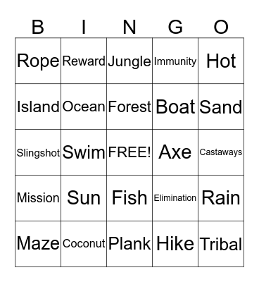 Cash Apps Survivor Bingo Card