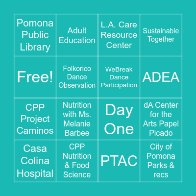 WesternU Health Career Ladder Bingo! Bingo Card