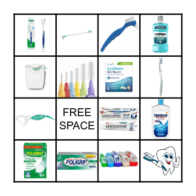 Dental Hygiene Bingo Card