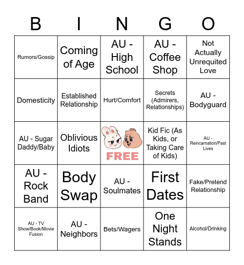 MINSUNG Bingo Card