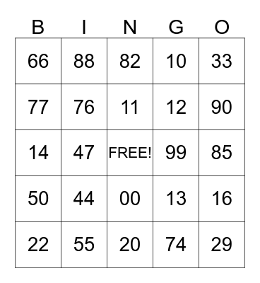 ROCHESTER FAMILY REUNION Bingo Card