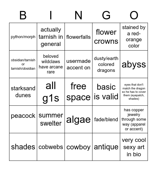 "Are you trapped in Batfossil's lair?" BINGO Card