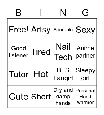 You think that I am Bingo Card