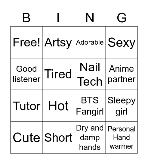 You think that I am Bingo Card