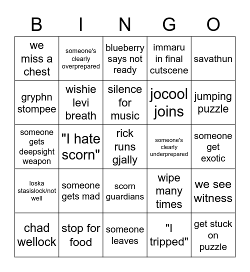 day one pog levi meta we win these pogchamp worlds first komodohype nothing goes wrong there is no problems in ba sing se no jumping challenge Bingo Card