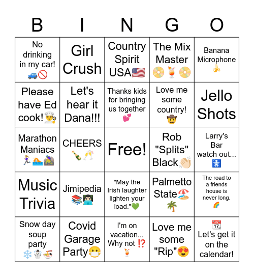 🍀Go For the Gold 🌈 Bingo Card