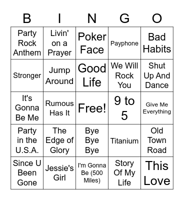 March Madness Bingo Card
