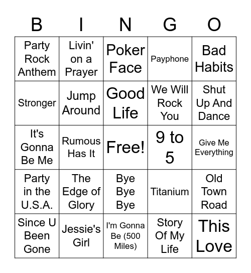 March Madness Bingo Card