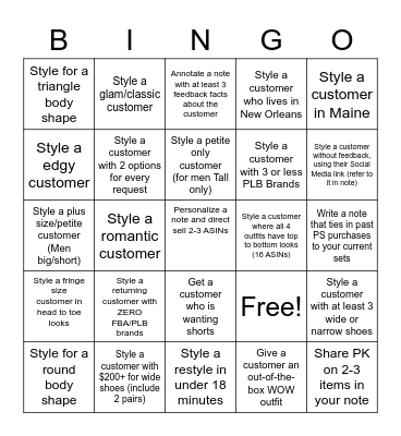 Best Practice Bingo Card