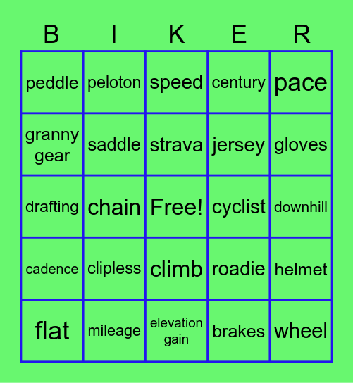 Kendal & David's B-day BINGO Card