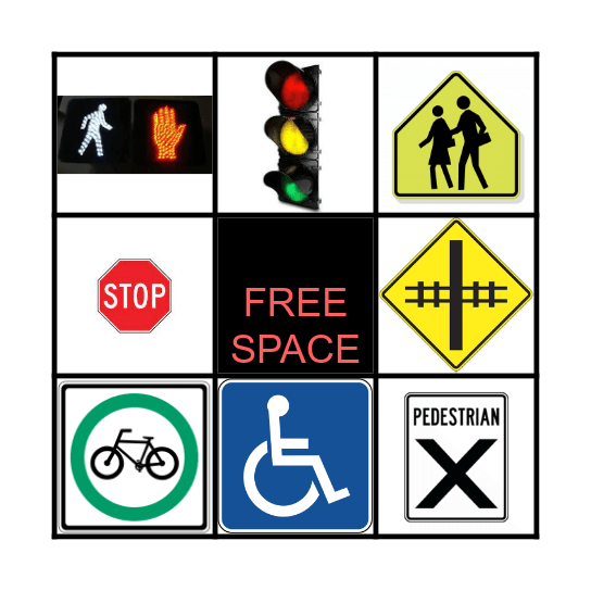 SAFETY SIGN SLEUTHS Bingo Card