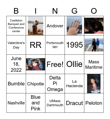 Beccas Shower Bingo Card