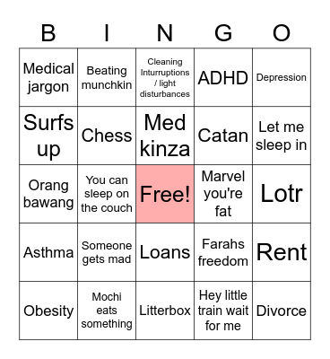 Djunaedi Bingo Card