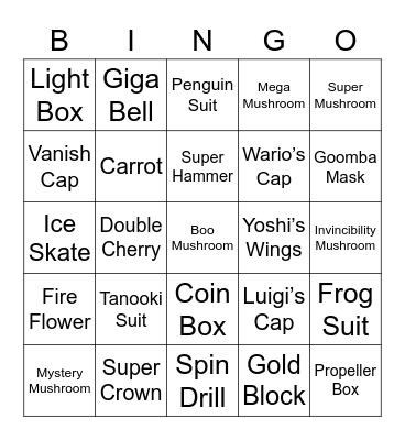 Deemo Round 1 (Powerups) Bingo Card