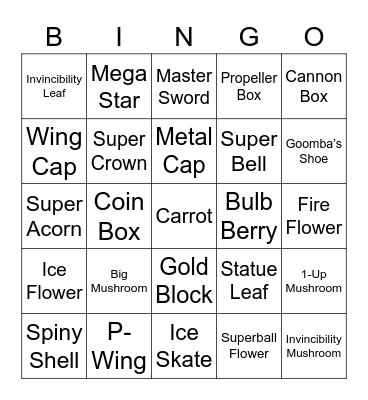 Kurisu Round 1 (Powerups) Bingo Card