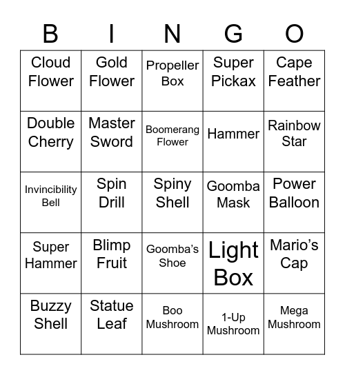 Mooncake's Bingo Card (Round 1) Bingo Card