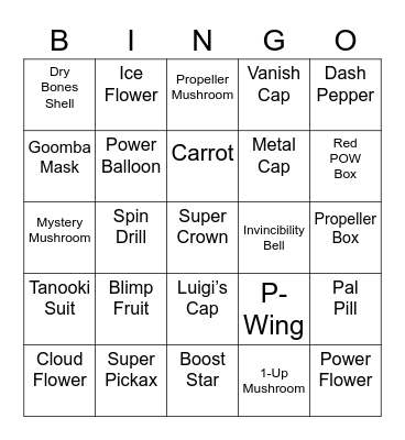 Andi's Bingo Card (Round 1) Bingo Card