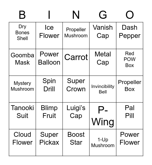 Andi's Bingo Card (Round 1) Bingo Card