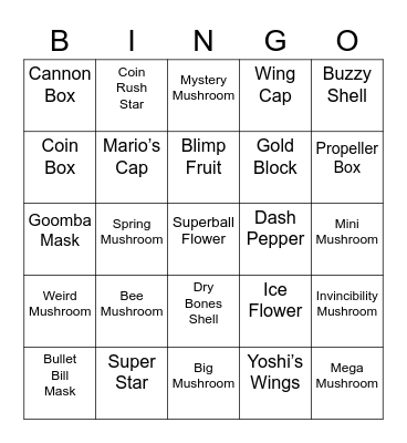 Tutel's Bingo Card (Round 1) Bingo Card