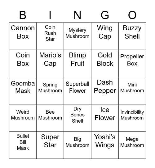 Tutel's Bingo Card (Round 1) Bingo Card