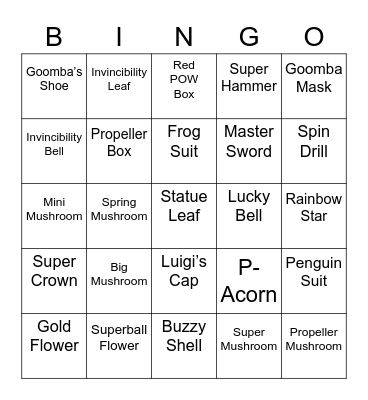 Cobalt's Bingo Card (Round 1) Bingo Card