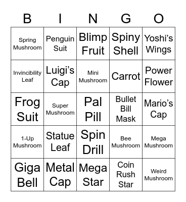 Zekrom Round 1 (Powerups) Bingo Card