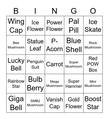 Lycanroc Round 1 (Powerups) Bingo Card