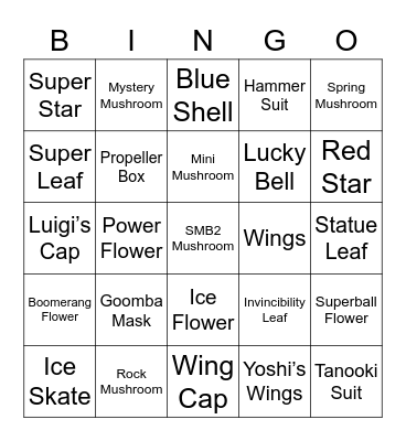 Slim Round 2 (Powerups) Bingo Card