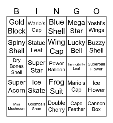 Juan Round 1 (Powerups) Bingo Card