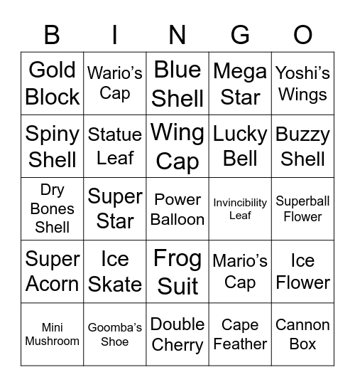 Juan Round 1 (Powerups) Bingo Card