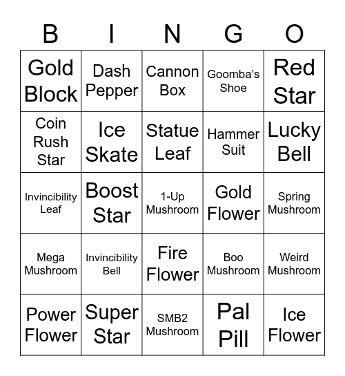 Juan Round 2 (Powerups) Bingo Card