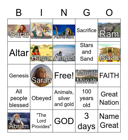 Abram Bingo Card